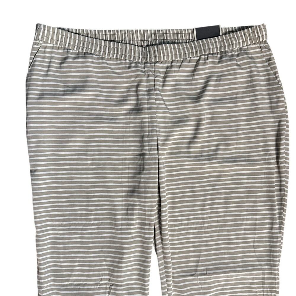 Chico's Black Label‎ Horizontal Striped Pants Beige Size XL (Size 3) - Picture 9 of 10